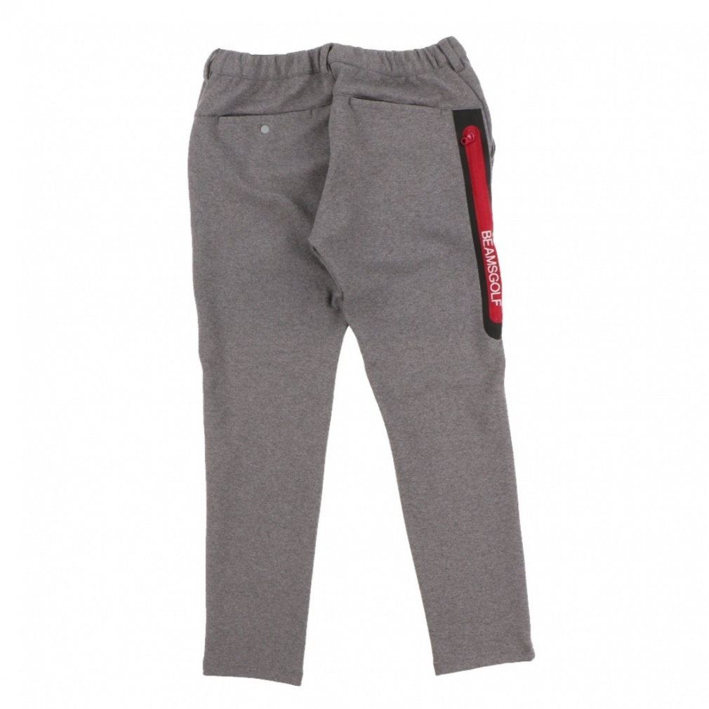 値下げ❗️BEAMS GOLF メンズL パンツ サイドロゴジップポケット グレー BEAMS GOLF メンズLサイズパンツ サイドロゴジップポケット