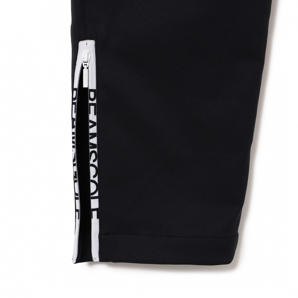 伸縮性】ORANGE LABEL ロゴジップ ナローパンツ ブラック XL BEAMS