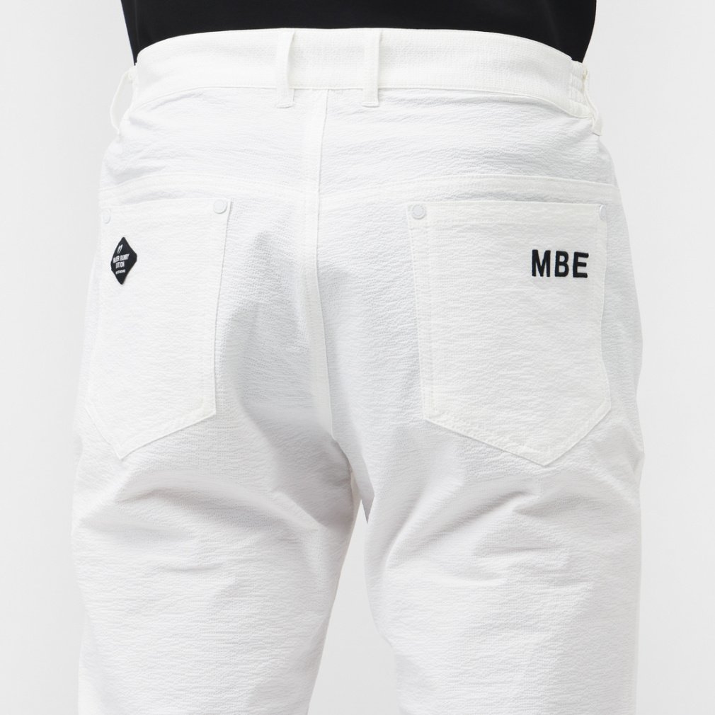 新品タグ付き マスターバーニーホワイトスリムフィットパンツ　10アニバーサリー マスターバニーエディション ゴルフウェア スラックス 秋 冬 CORDURA