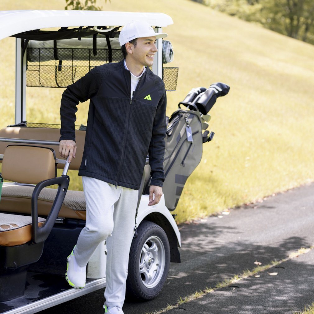 アディダス ゴルフウェア ロングパンツ 秋 冬 テクスチャードワイド