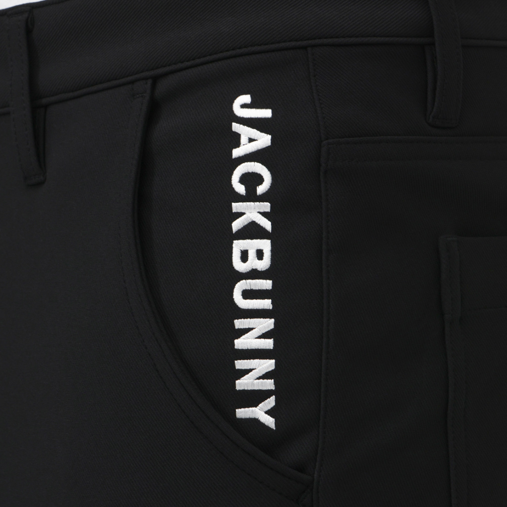 JACKBUNNY ブラック　パンツ　ゴルフ　サイズ6　美品 ジャック バニー Jack Bunny メンズ ゴルフ スラックス ダブルフェイス