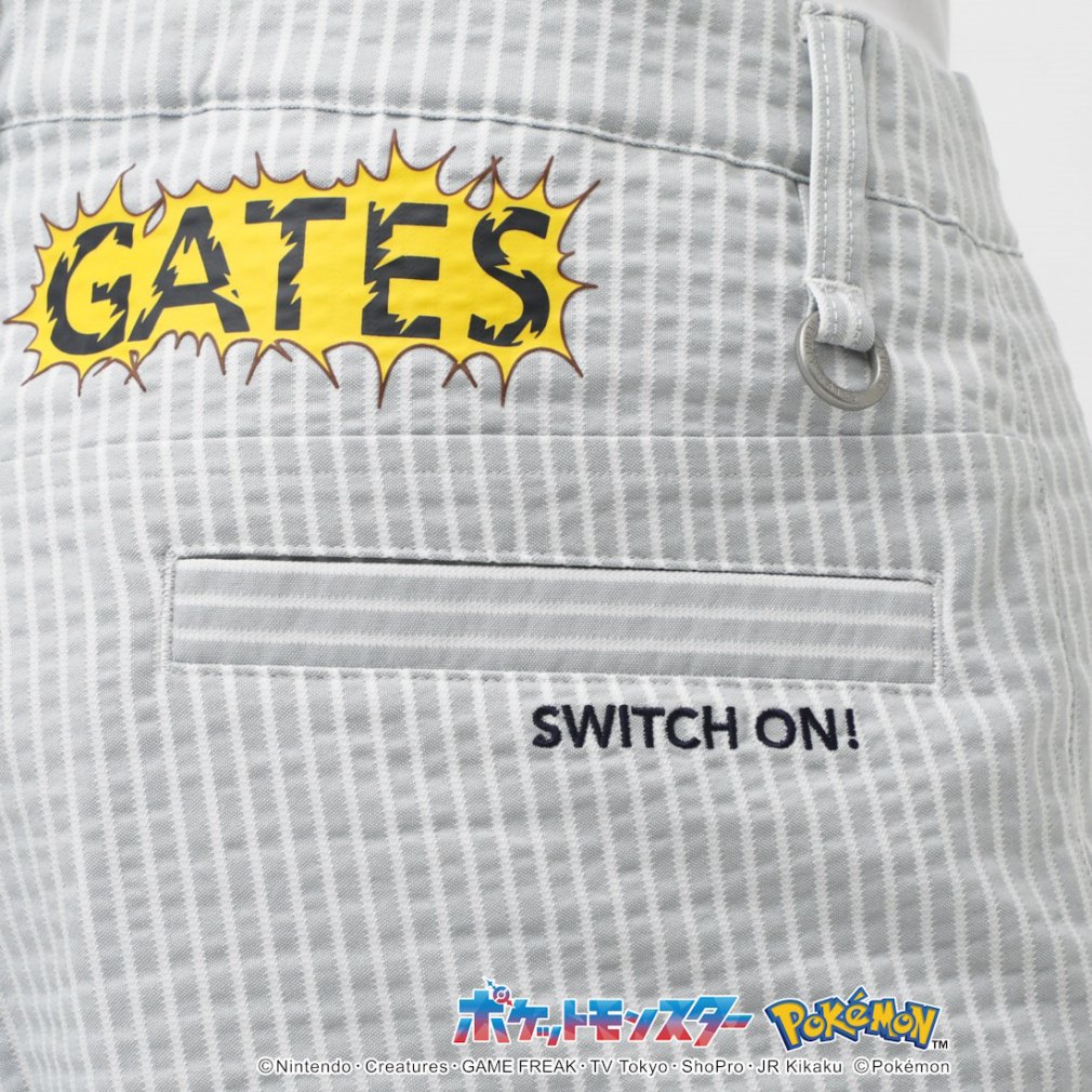 ポケモン】ピカチュウ C/Peサッカーストライプショートパンツ