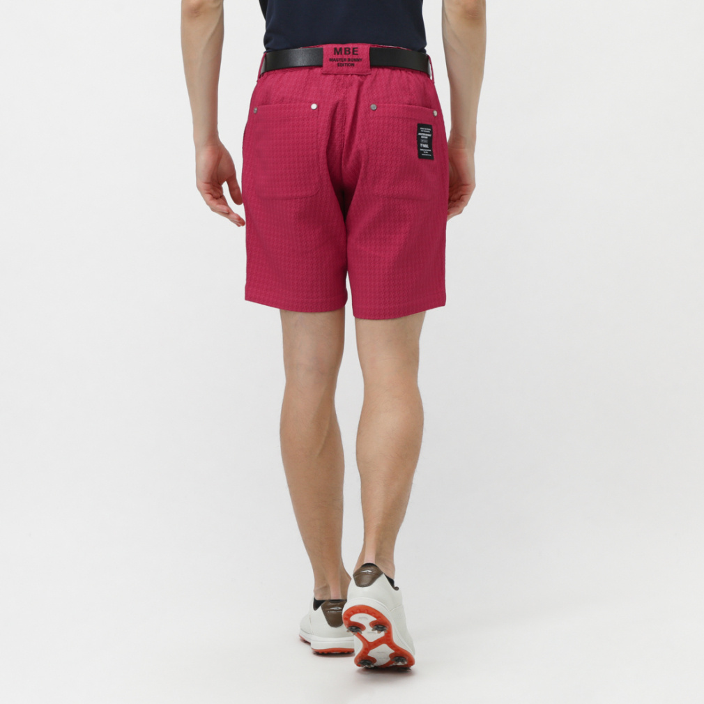 MASTER BUNNY EDITION ピンクハーフパンツ ゴルフウェア マスターバニーエディション ゴルフウェア ショートパンツ 春 夏 格子