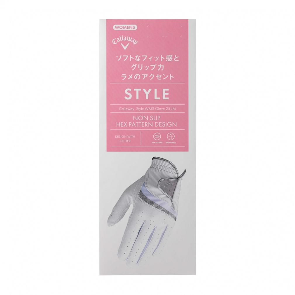キャロウェイ レディース ゴルフグローブ Style Glove Womens 25 JM