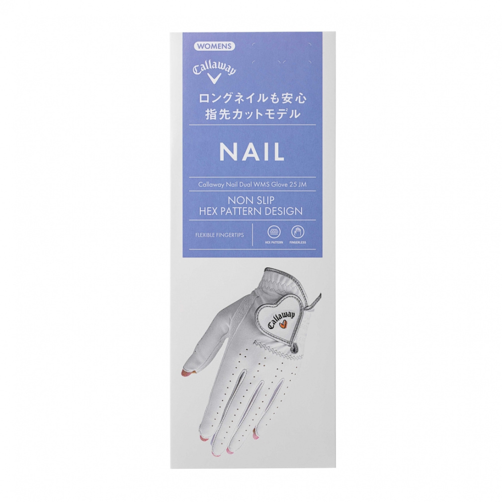 キャロウェイ レディース ゴルフグローブ Nail Dual Glove Womens 25