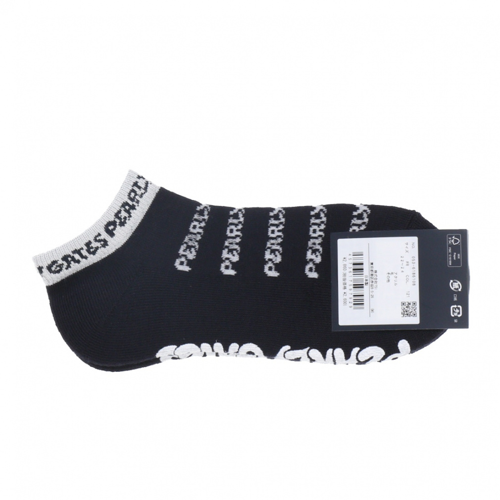 パーリーゲイツ レディース ゴルフウェア ソックス 秋 冬 ロゴボーダー