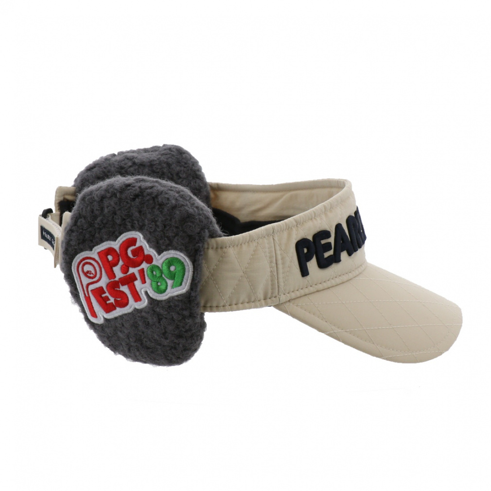 パーリーゲイツ ゴルフウェア サンバイザー キルティング2WAYバイザー