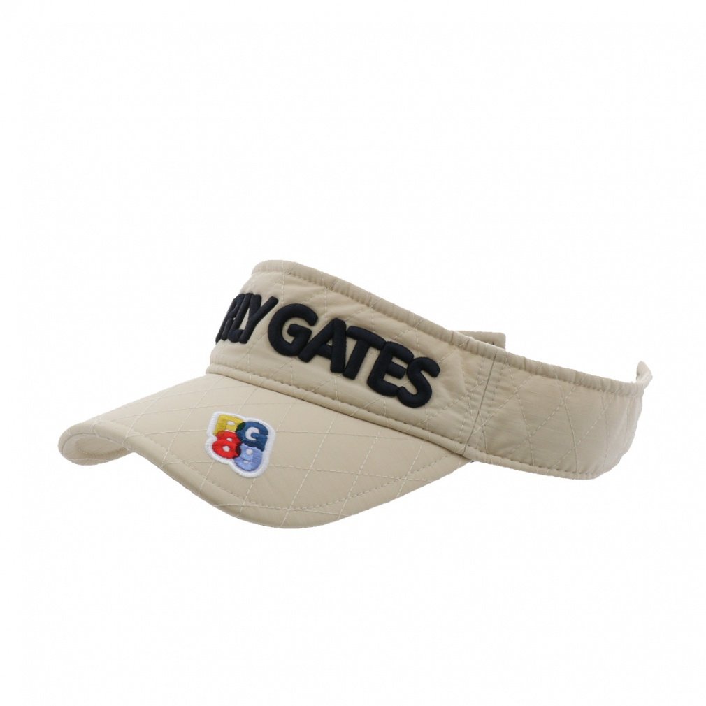 パーリーゲイツ ゴルフウェア サンバイザー キルティング2WAYバイザー