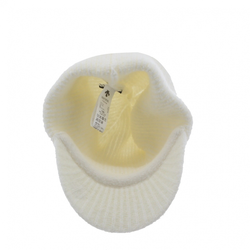 デサント ゴルフ レディース ゴルフウェア ニット帽子 秋 冬 ツバ付