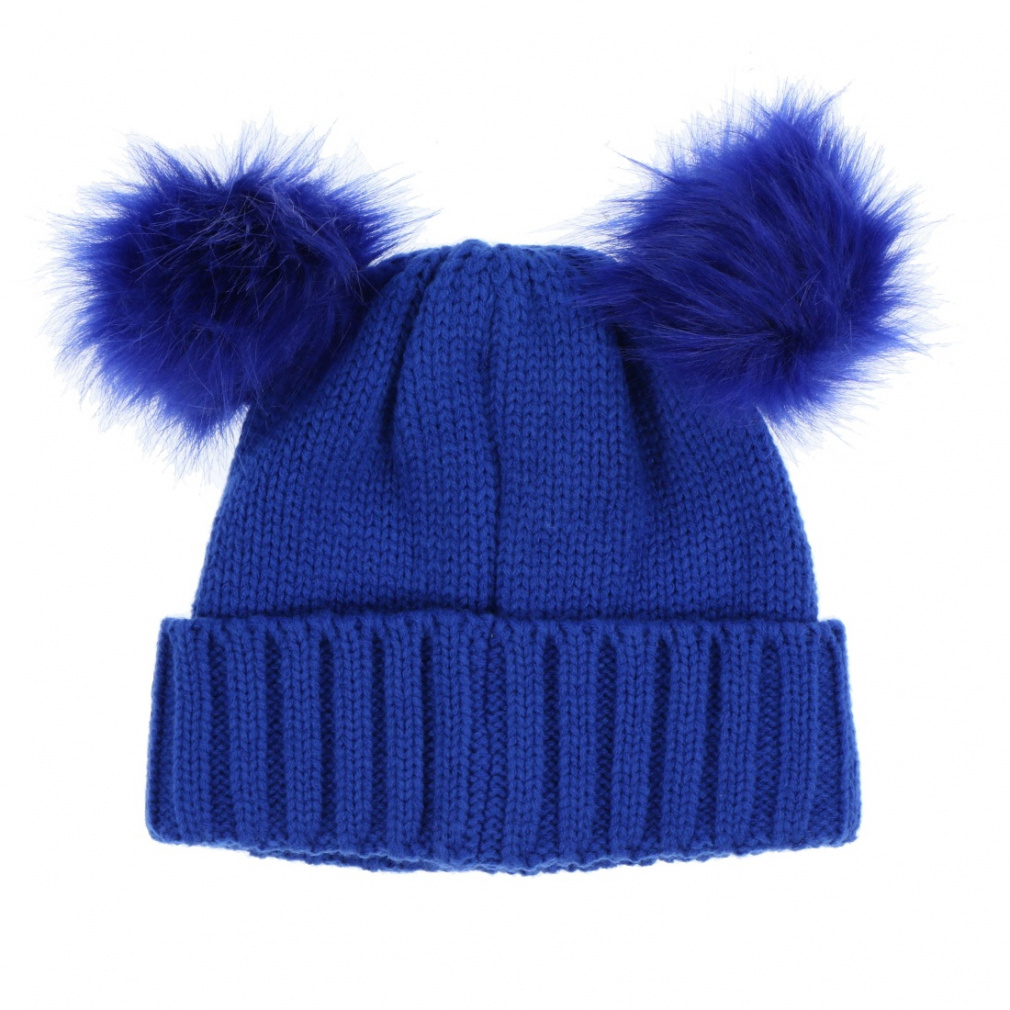 ジャック バニー レディース ゴルフウェア ニット帽子 秋 冬 ファー