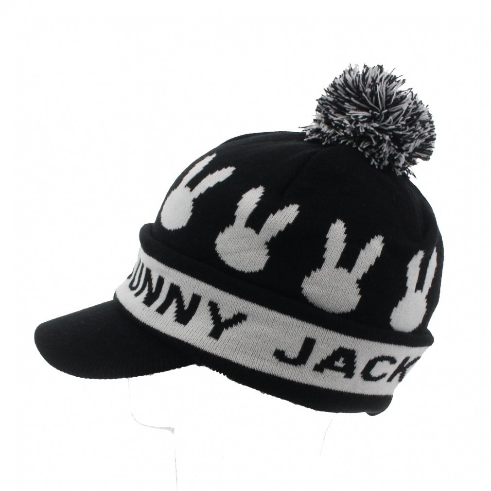 ジャック バニー ゴルフウェア ニット帽子 秋 冬 うさぎニットキャップ
