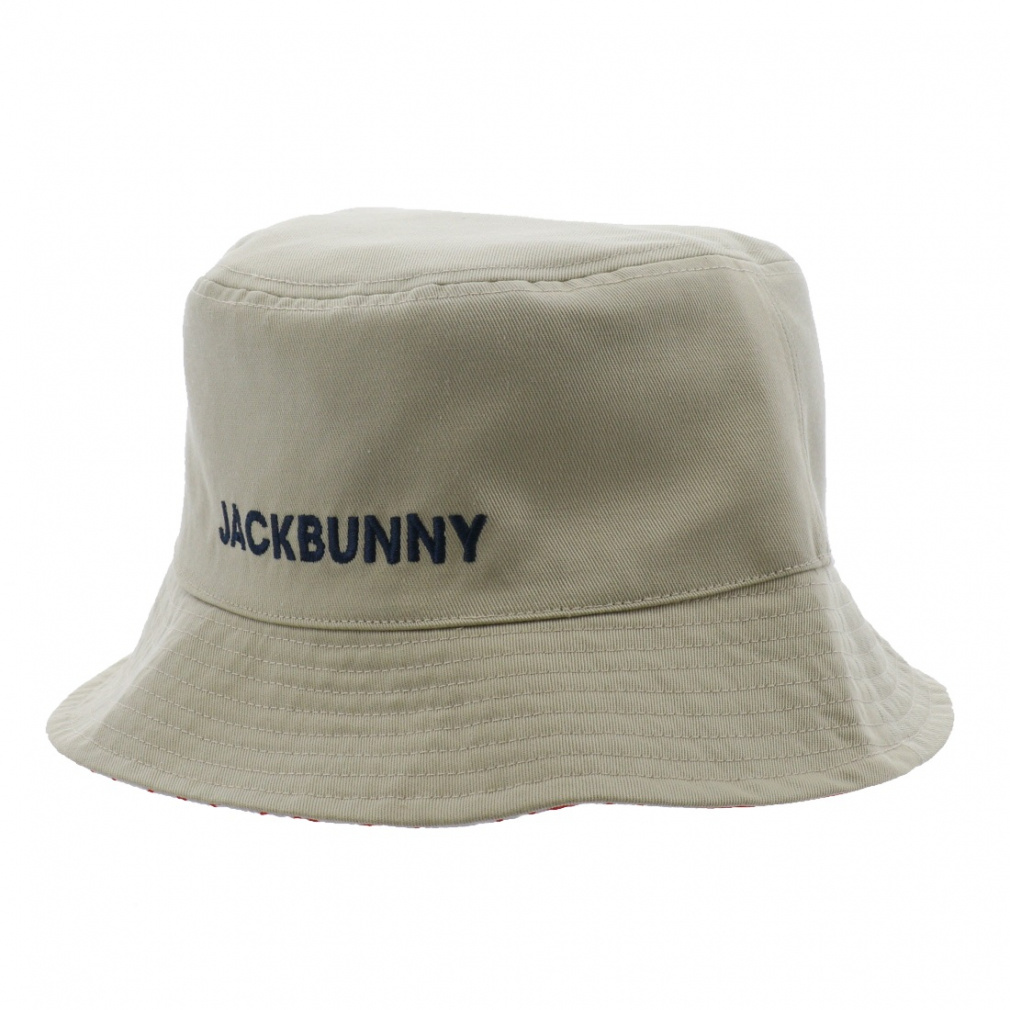美品！ジャックバニー　ハット JB メッシュ切替顎紐付きバケットハット