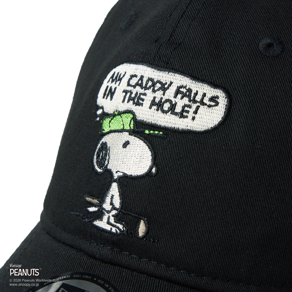 ニューエラ ゴルフウェア キャップ 春 夏 GF 920 PEANUTS SPE BUB BLK