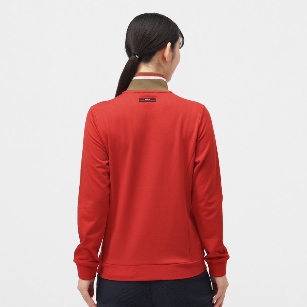 コルウィン レディース ゴルフウェア 長袖シャツ 秋 冬 裏起毛ジップ