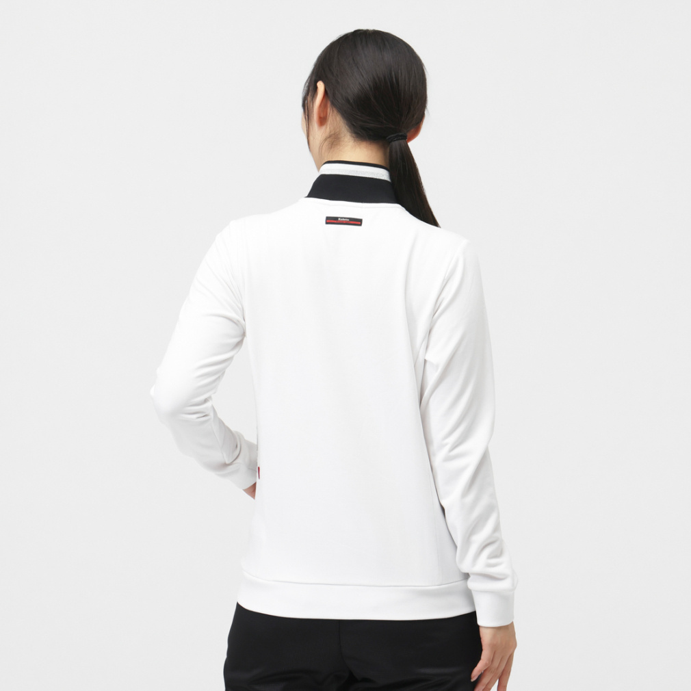 コルウィン レディース ゴルフウェア 長袖シャツ 秋 冬 裏起毛ジップ