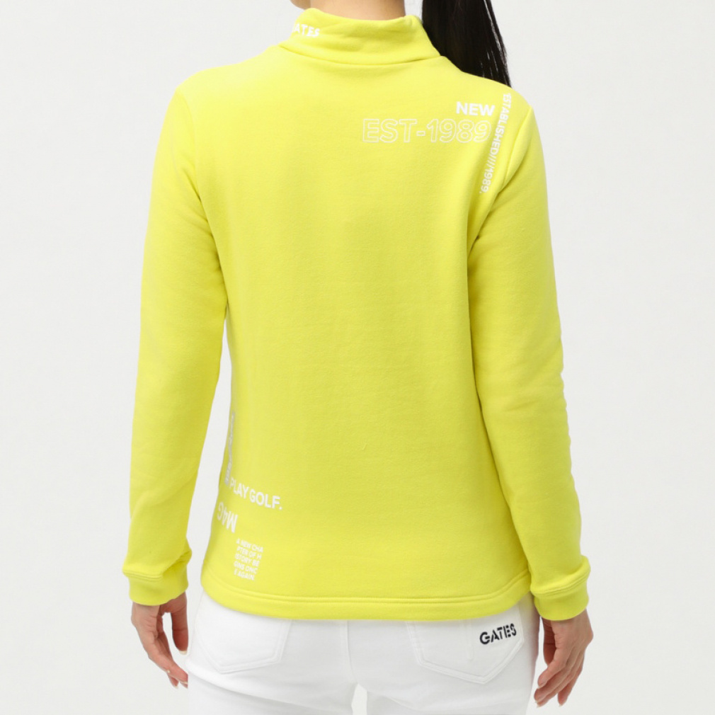 パーリーゲイツ春シーズンレディース ゴルフウェア長袖セーターローカルポリサイズ1 パーリーゲイツ PG 配色ボーダーモックネック長袖カットソー