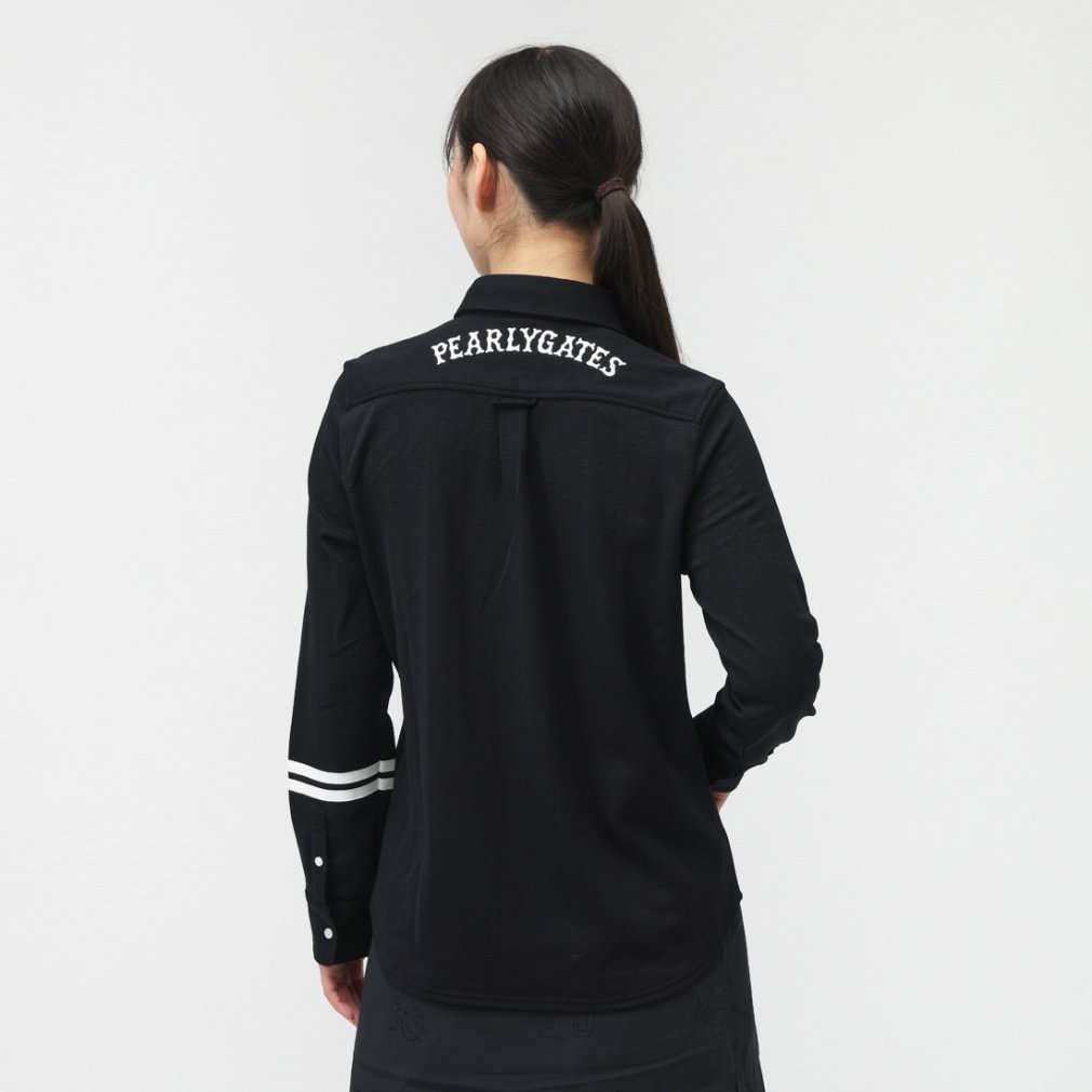 パーリーゲイツ レディース ゴルフウェア 長袖シャツ 秋 冬 タックJQ