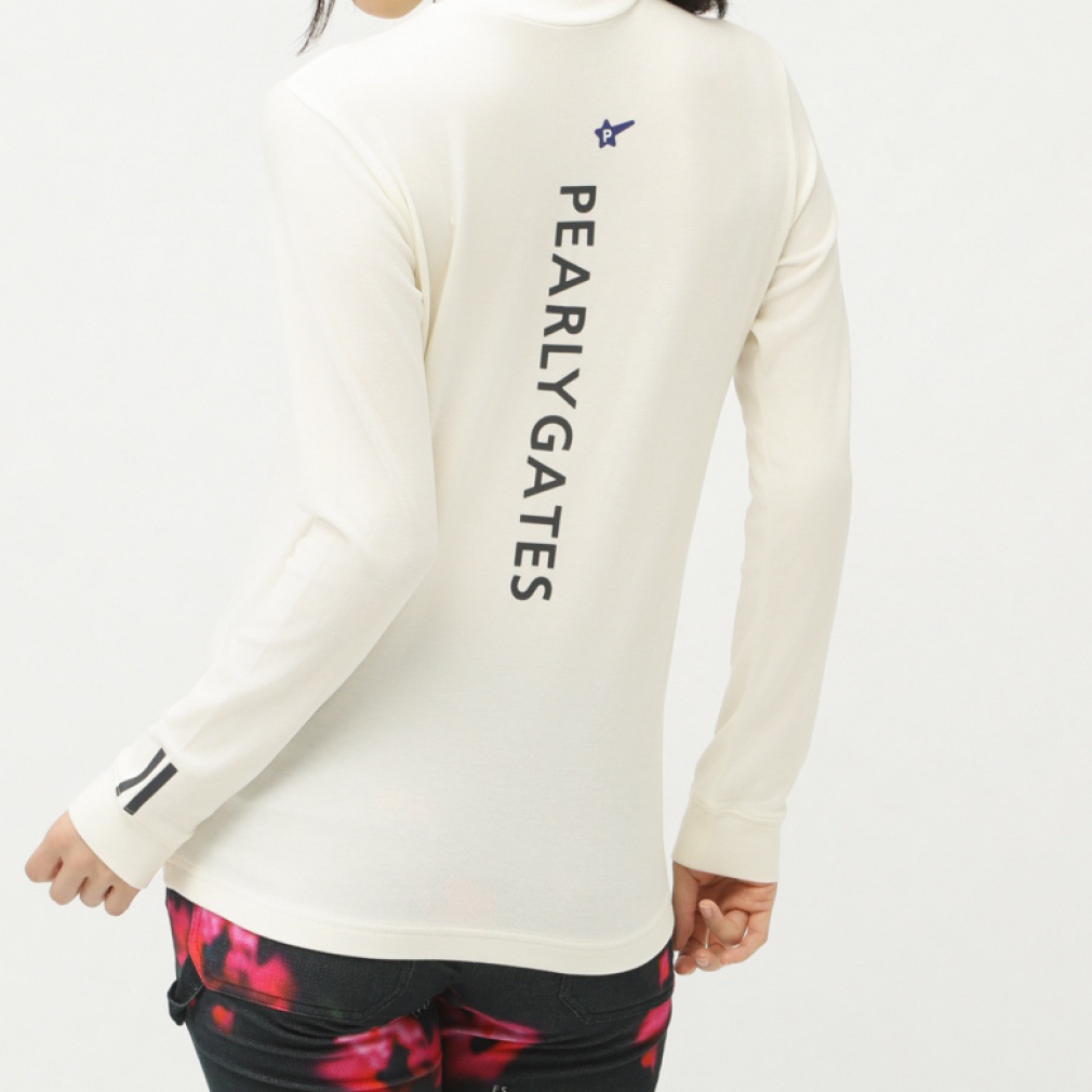 ○★新品未使用　PEARLY GATES　ソリストヒート長袖シャツ　1　ホワイト パーリーゲイツ レディース ゴルフウェア 長袖シャツ 秋 冬 ソリスト