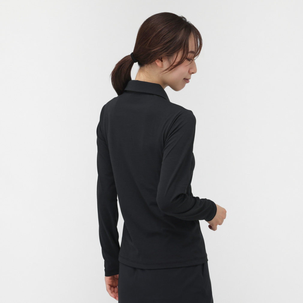 デサント ゴルフ レディース ゴルフウェア 長袖シャツ 秋 冬 胸ジップ