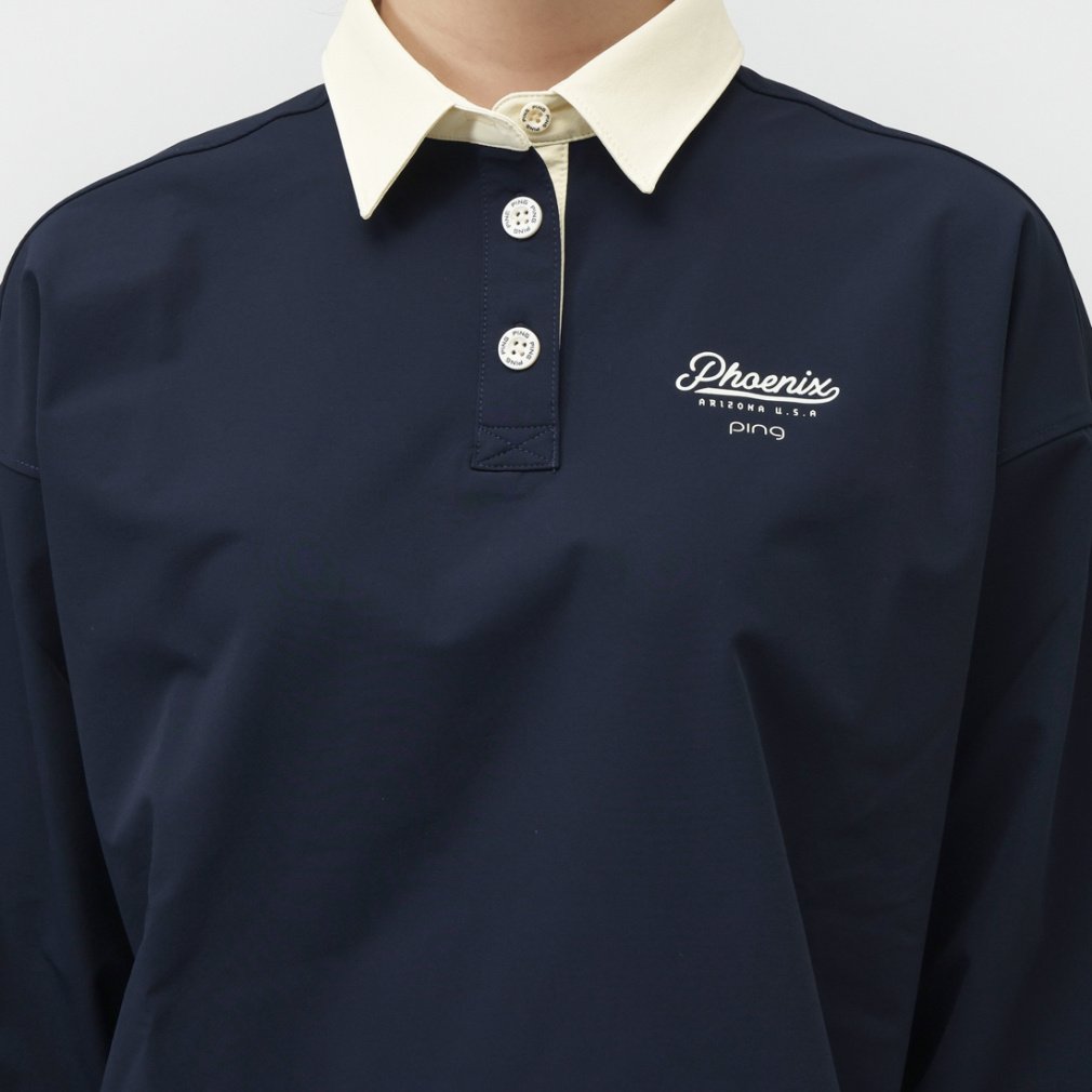 ピン レディース ゴルフウェア 長袖シャツ 秋 冬 オーバーシャツ