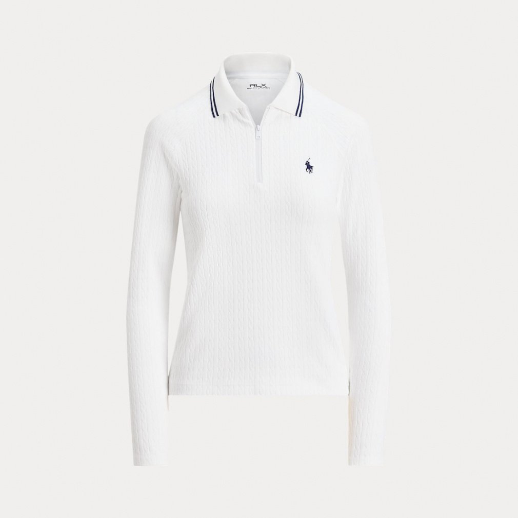 ケーブル クォータージップ ロングスリーブ ポロシャツ FW25-2655