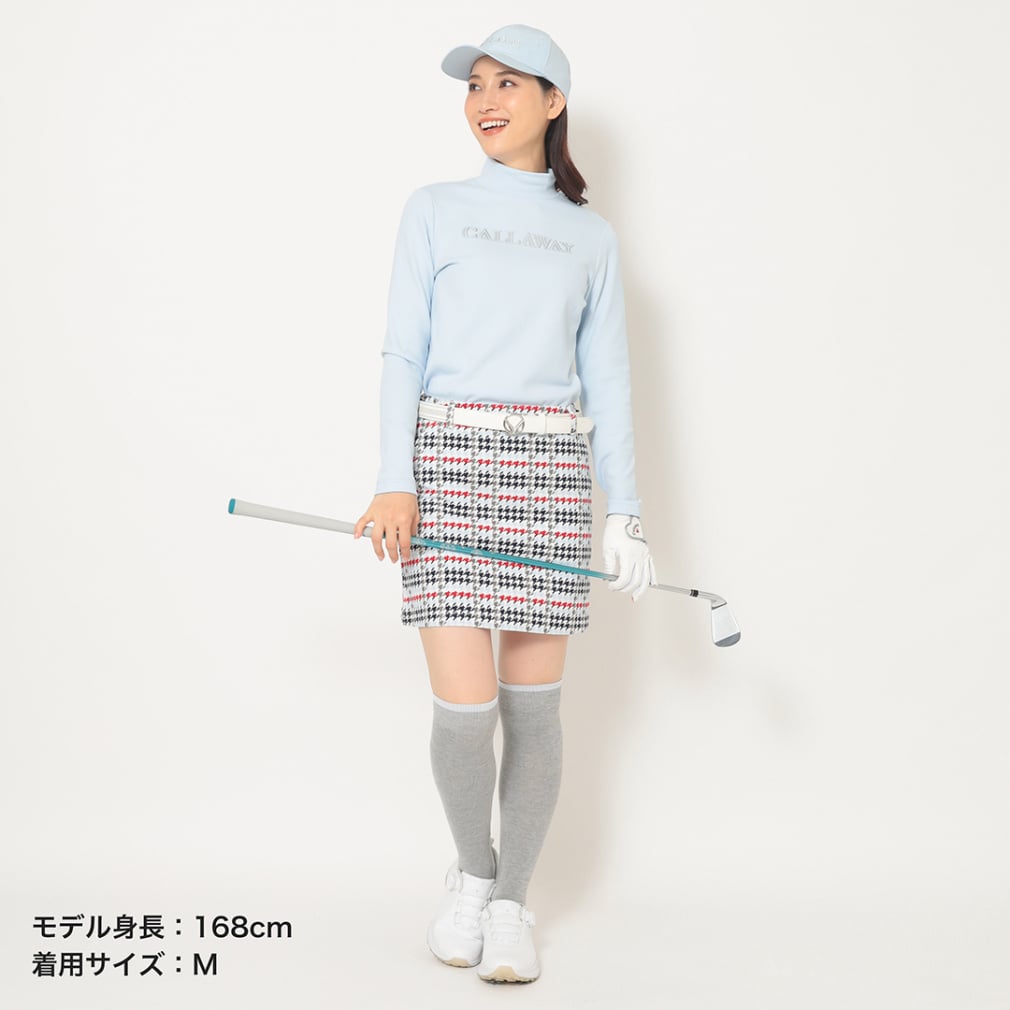 キャロウェイ レディース ゴルフウェア 長袖シャツ 秋 冬 裏起毛ダブル