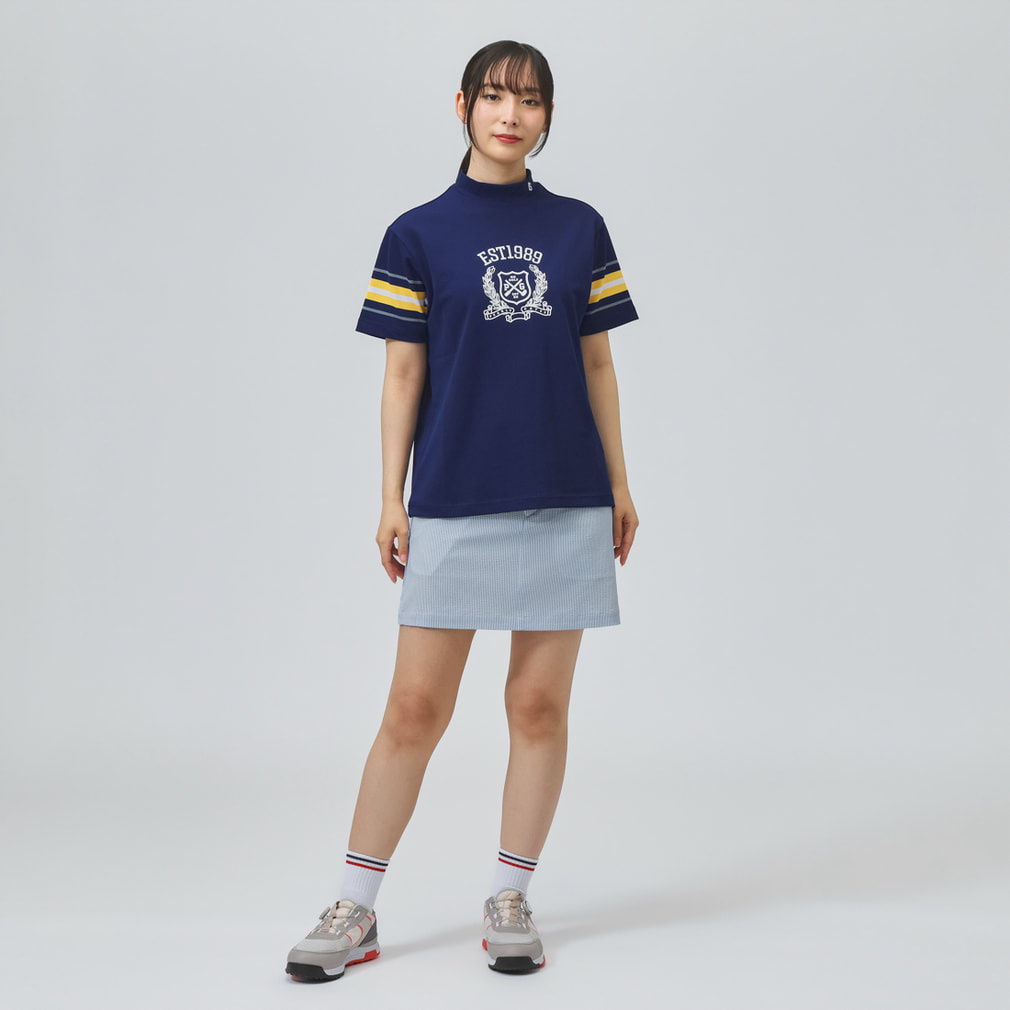 パーリーゲイツ レディース ゴルフウェア 半袖シャツ 春 夏 0 サイズ　S パーリーゲイツ レディース ゴルフウェア 半袖シャツ 春 夏 先染め