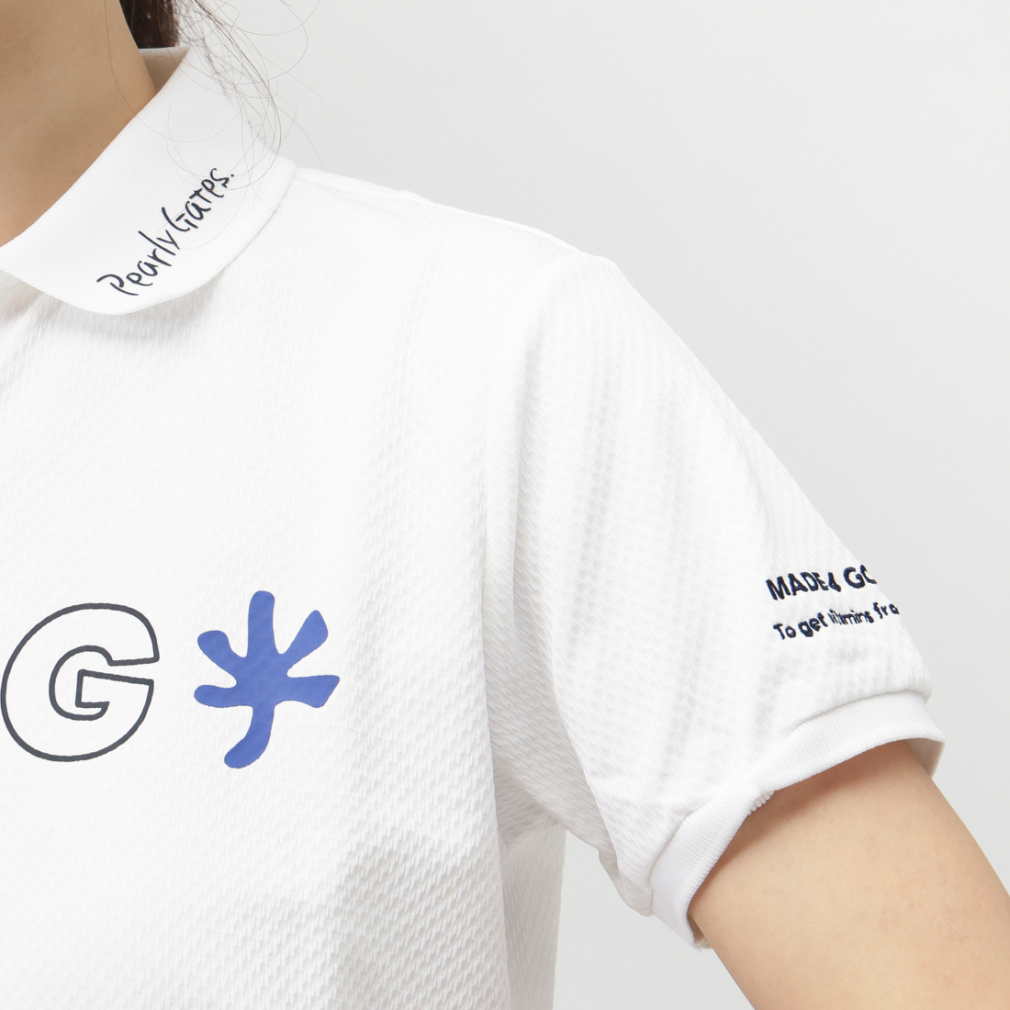 パーリーゲイツ レディース ゴルフウェア 半袖シャツ 春 夏 サッカー