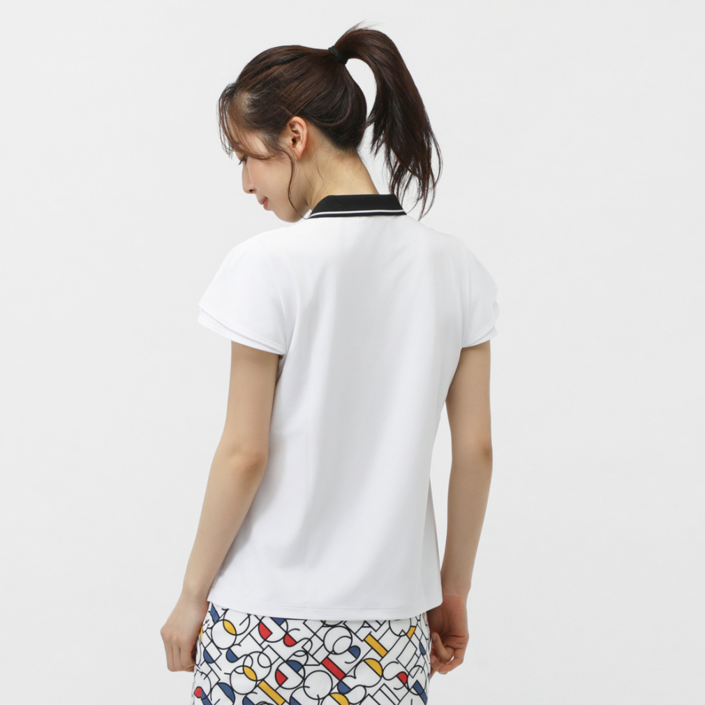 LPFG ホワイトシャツ レディース ゴルフ ルコックスポルティフ ゴルフ レディース ゴルフウェア 半袖シャツ 春