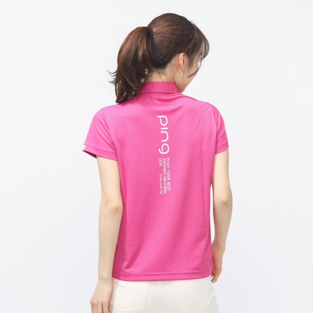 ピン レディース ゴルフウェア 半袖シャツ 春 夏 サンベール×クール