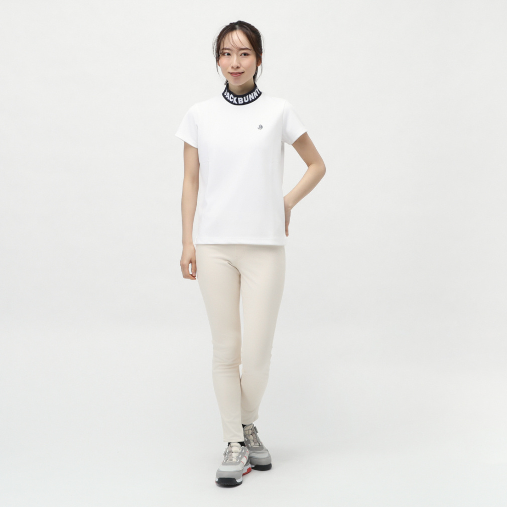 ダブルフェイスカノコモックネックカットソー(半袖) 2635167112｜Alpen