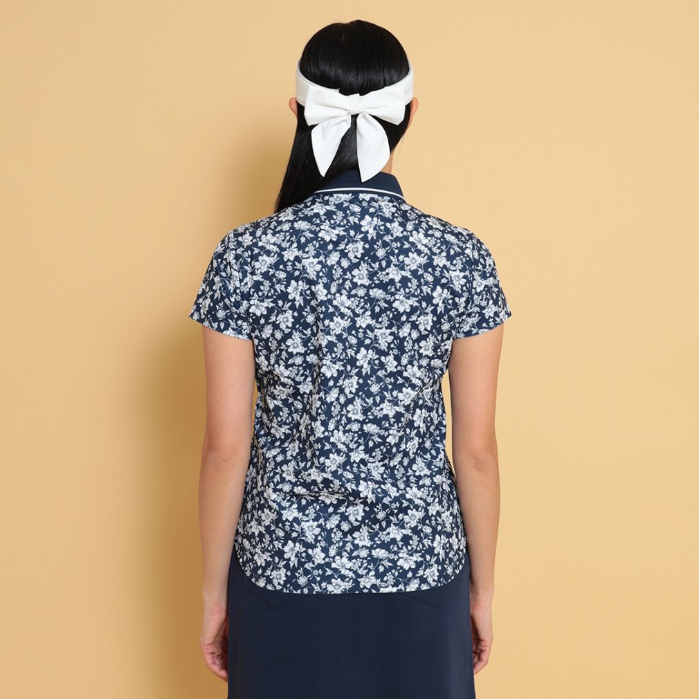 キャロウェイ レディース ゴルフウェア 半袖シャツ 春 夏 フラワー