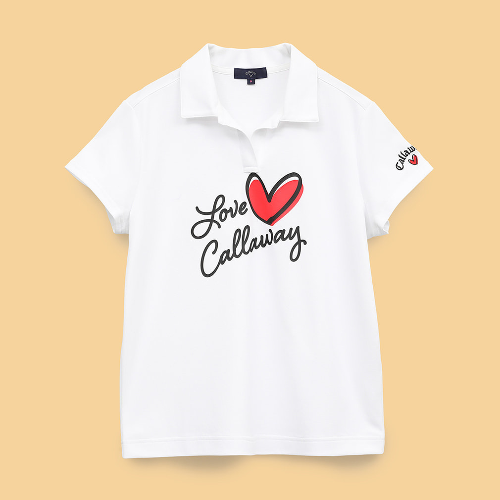 キャロウェイ レディース ゴルフウェア 半袖シャツ 春 夏 LOVE 