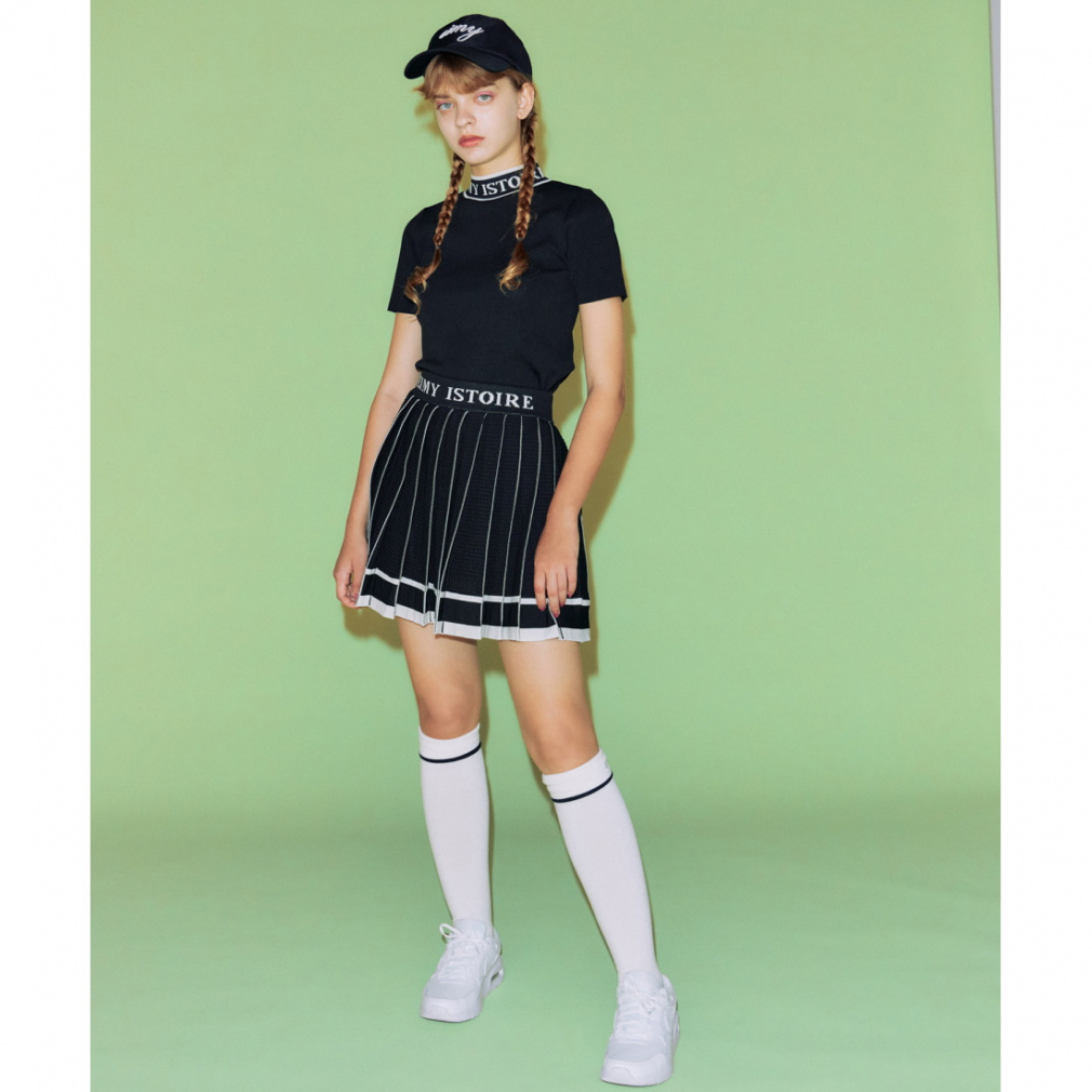 エイミーゴルフ レディース ゴルフウェア 半袖 シャツ 秋 冬 ロゴ