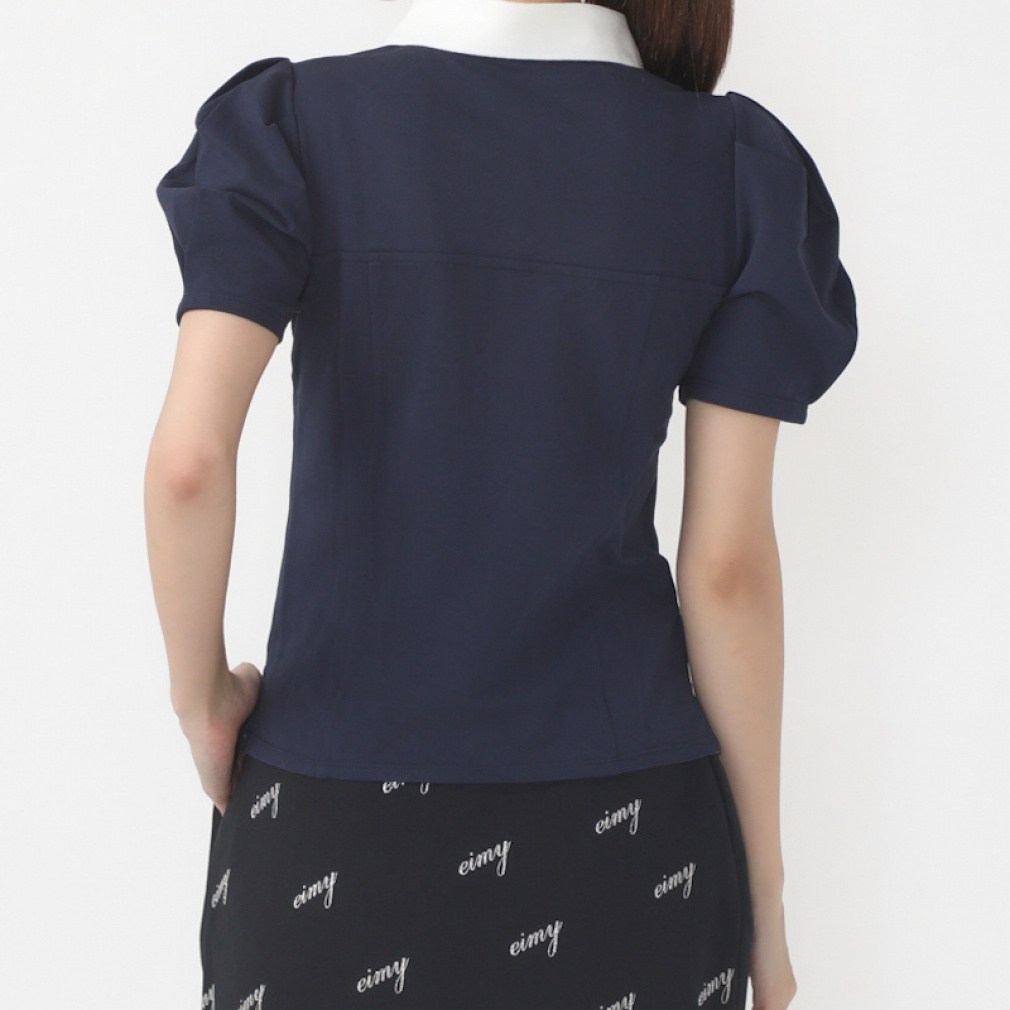 エイミーゴルフ レディース ゴルフウェア 半袖シャツ 秋 冬 ビスチェ