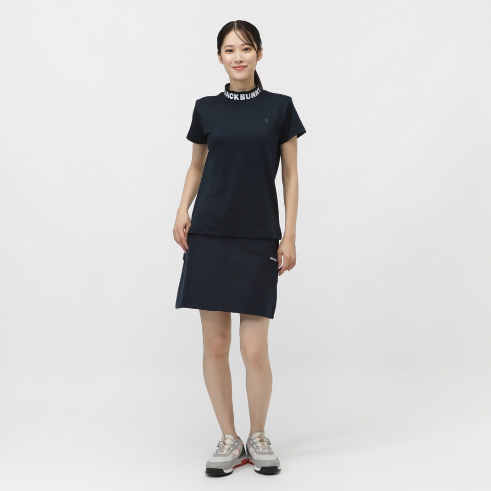 ジャック バニー レディース ゴルフウェア 半袖シャツ 秋 冬 ダブル