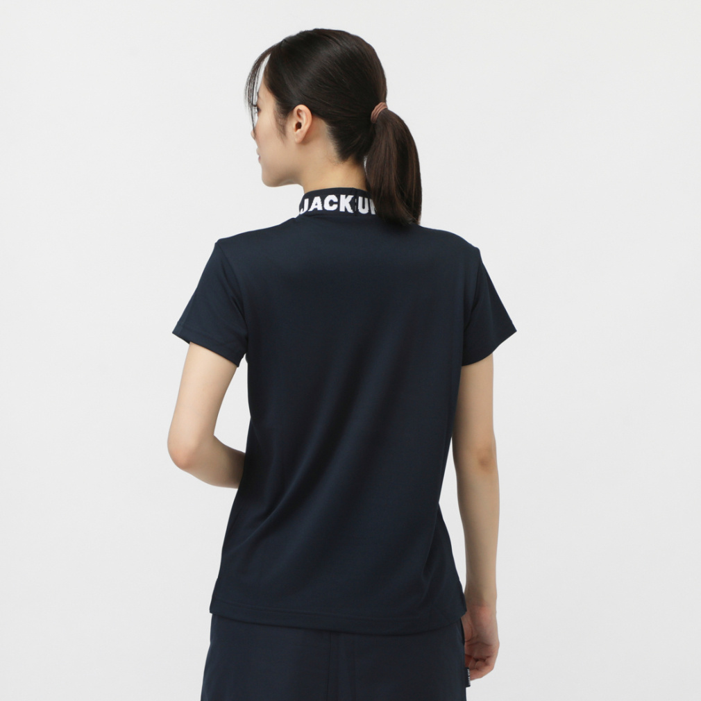 ジャック バニー レディース ゴルフウェア 半袖シャツ 秋 冬 ダブル