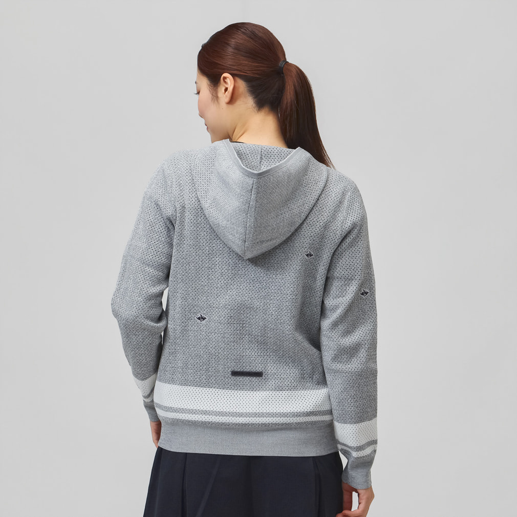 PEARLY GATES レディース メッシュパーカー ゴルフウェア パーリーゲイツ レディース ゴルフウェア 長袖トレーナー 秋 冬 12G