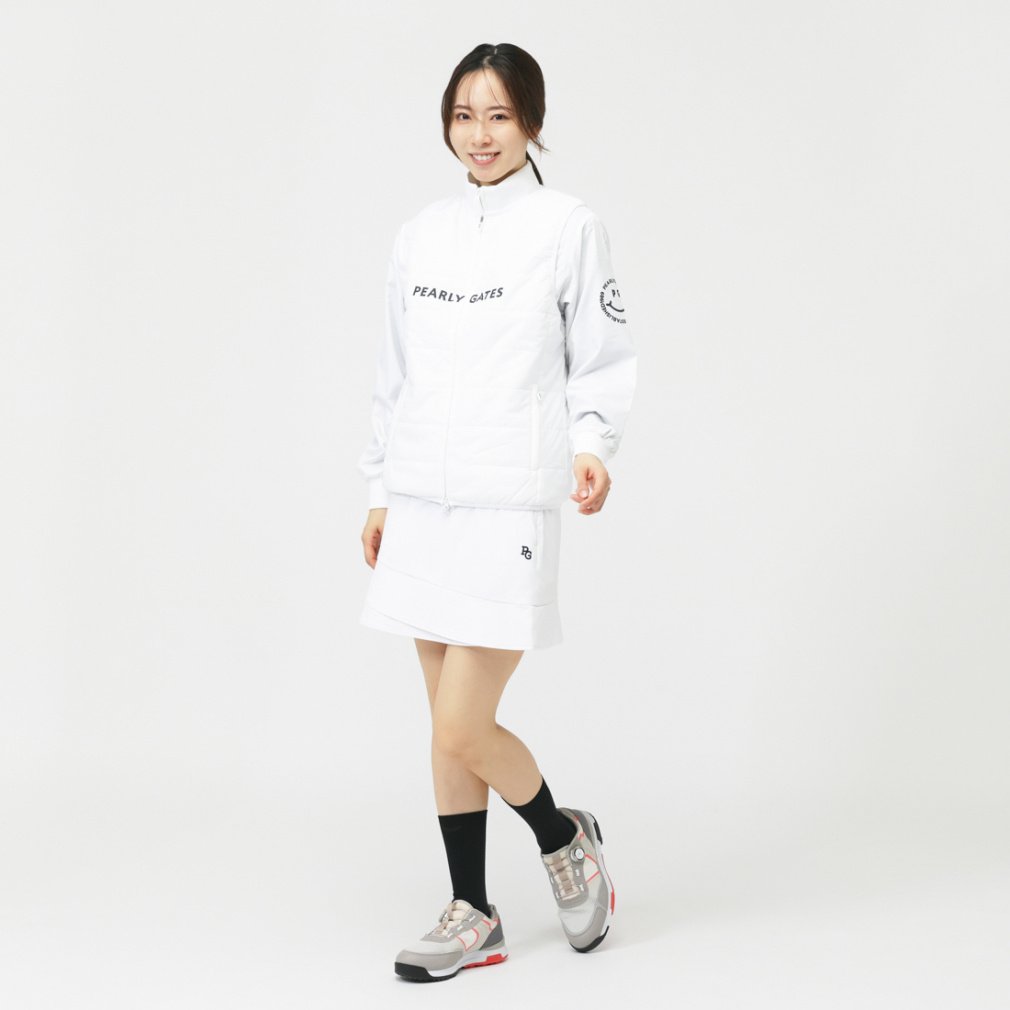 パーリーゲイツ✨ダブルジップトップス　ウィンドブレーカー　レディース パーリーゲイツ レディース ゴルフウェア 長袖ウインドブレーカー 秋