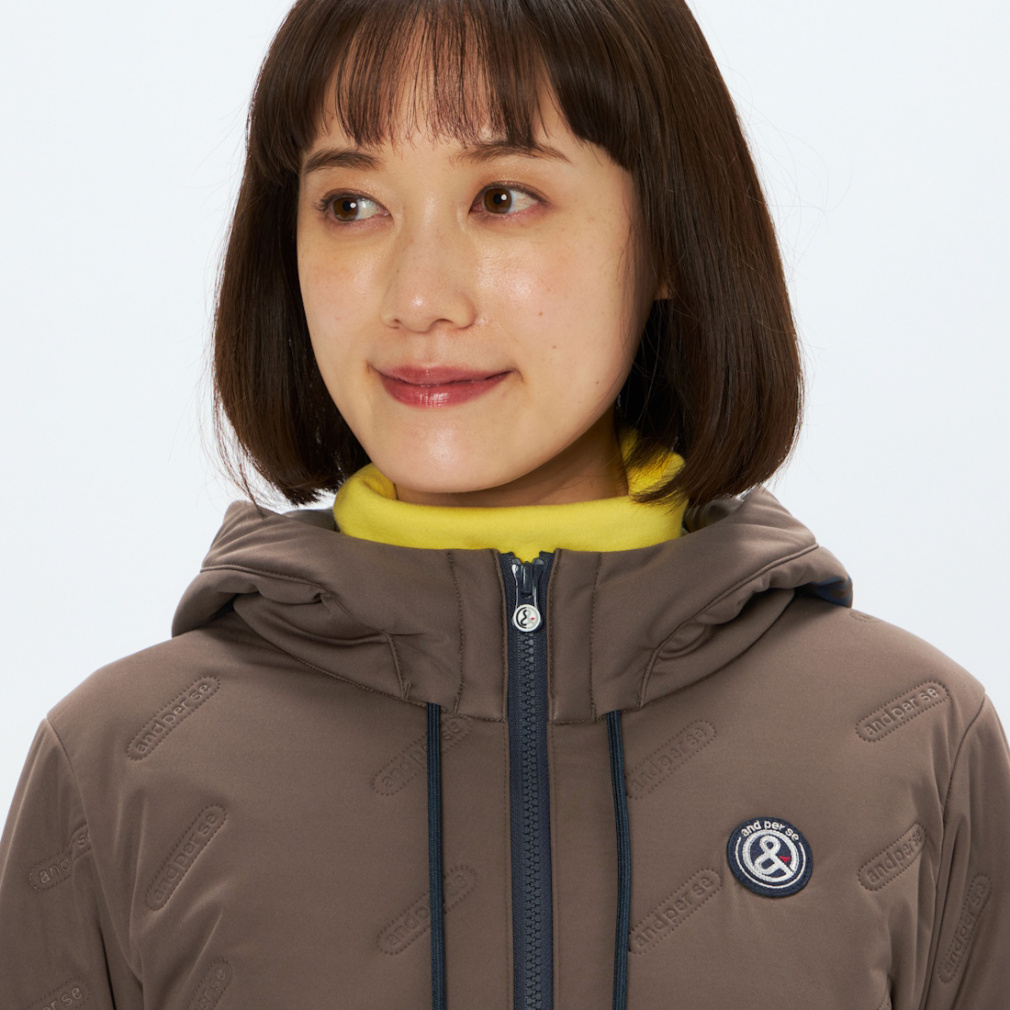 アンパスィ レディース ゴルフウェア 中綿ジャケット 秋 冬 エ