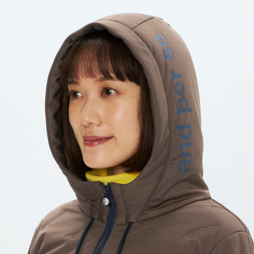 アンパスィ レディース ゴルフウェア 中綿ジャケット 秋 冬 エ