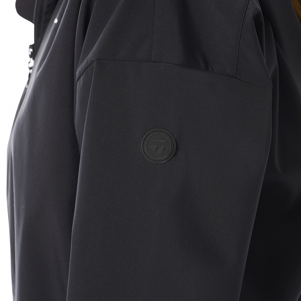 テーラメイド　ゴルフジャケット　ストレッチ　撥水　防風　加工　M 黒【送料込み】 テーラーメイドゴルフ 25年秋冬新作 【防風】3WAY トランスフォーム