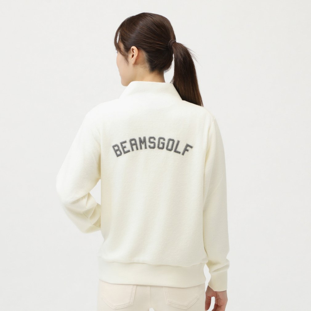ビームス ゴルフ エアシャット裏付きフルジップブルゾン サイズM ホワイト BEAMS OUTLET｜<WOMEN>ORANGE LABEL / エアシャット 裏付き