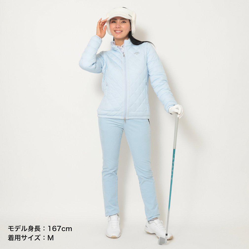 キャロウェイ レディース ゴルフウェア 中綿ジャケット 秋 冬 スター
