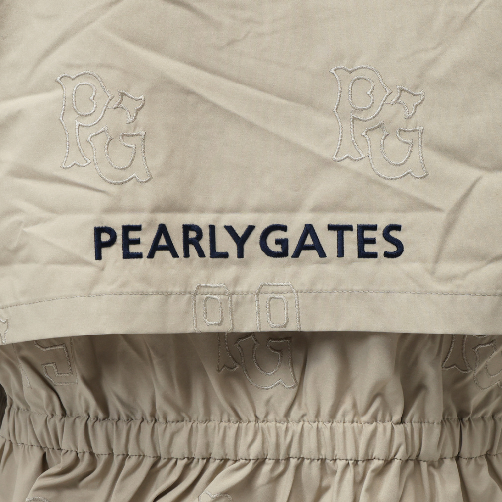 パーリーゲイツ レディース ゴルフウェア ウインドベスト 秋 冬 Peロゴ