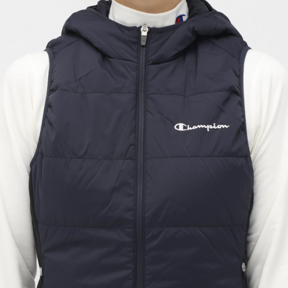 チャンピオン レディース ゴルフウェア ダウンベスト 秋 冬 ストレッチ