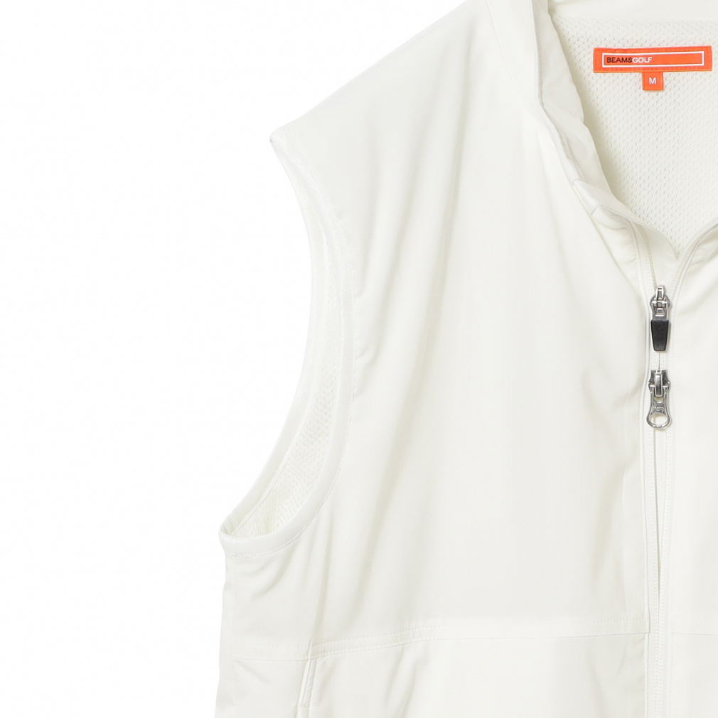ビームスゴルフ レディース ゴルフウェア ウインドベスト 秋 冬 ORANGE