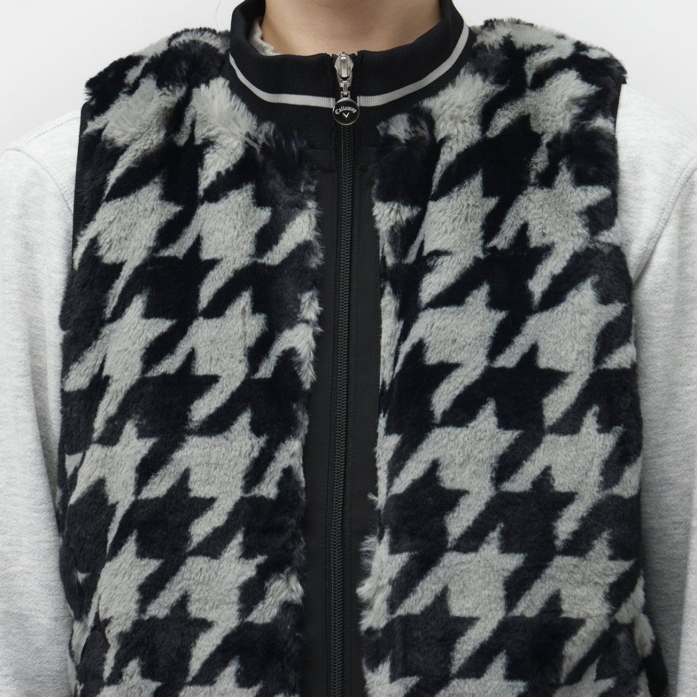 キャロウェイ レディース ゴルフウェア ウインドベスト 秋 冬 千鳥