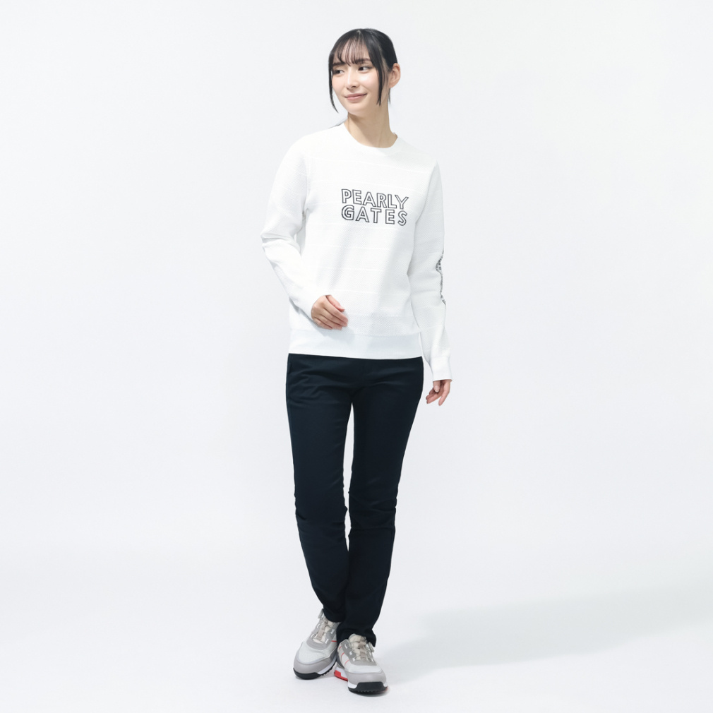 パーリーゲイツ レディース ゴルフウェア 長袖セーター 春 夏 PGisPG