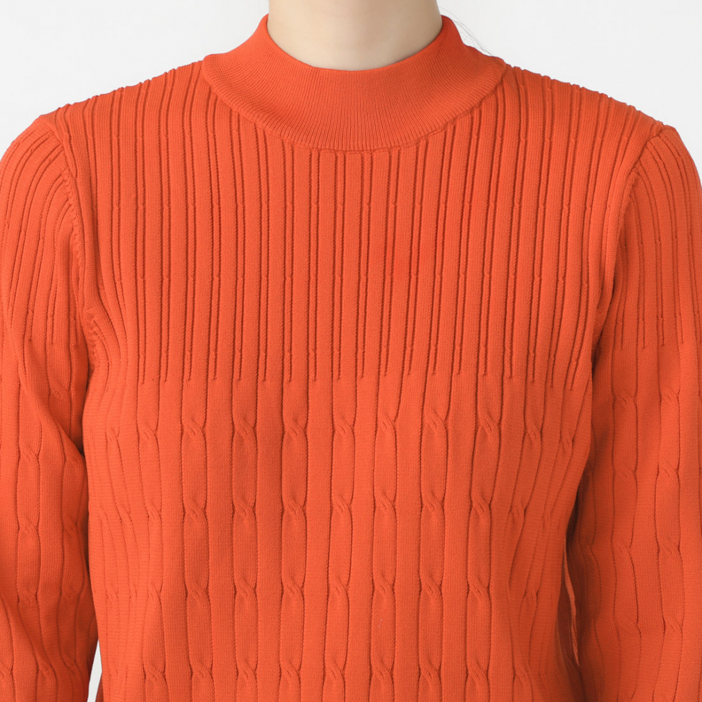 ティゴラ レディース ゴルフウェア 長袖セーター 秋 冬 T.モックネック